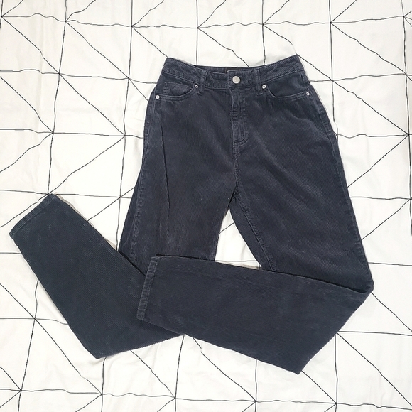 BDG Urban Outfitters High Rise Mom Corduroy Pants Gray Size 25 - Picture 3 of 15